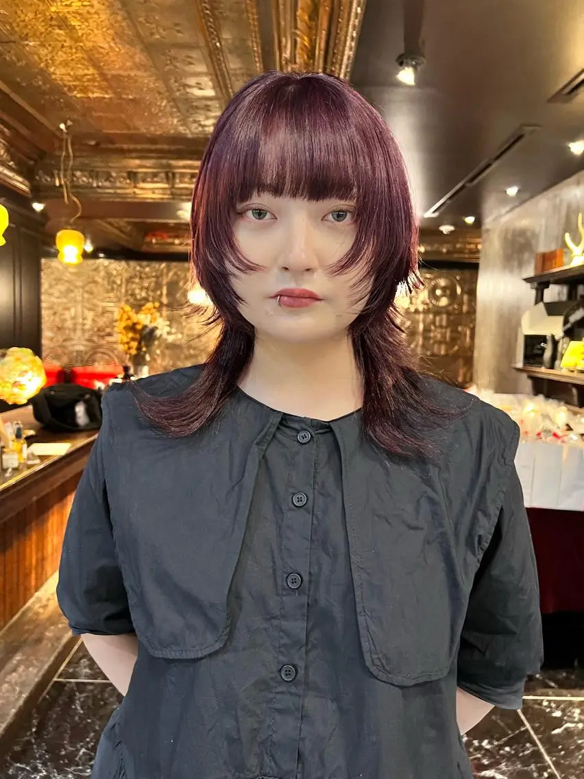 ロング カラー カット ヘアカラー 圧倒的デザイン力 店長🎨RENAのヘアスタイル