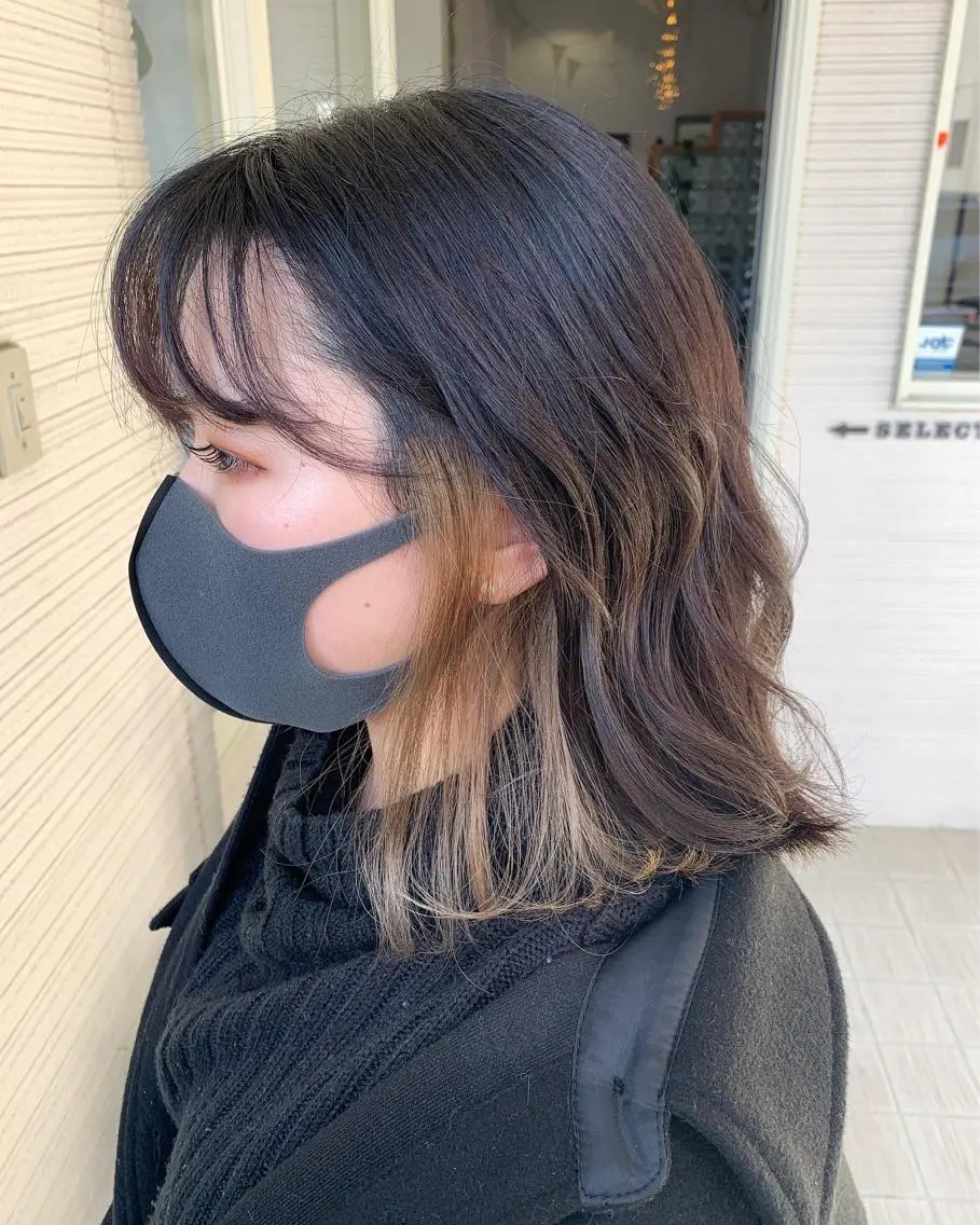 ミディアム カラー Sakairi Yunaのヘアスタイル