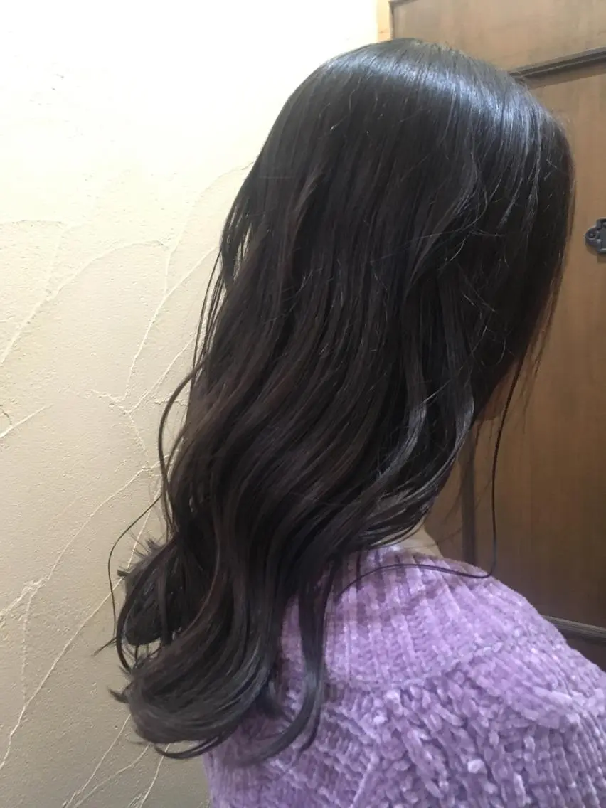 ロング カラー アッシュ シルバー シルバーアッシュ ✨🌿大人可愛い愛さ れhair🌿✨松本のヘアスタイル