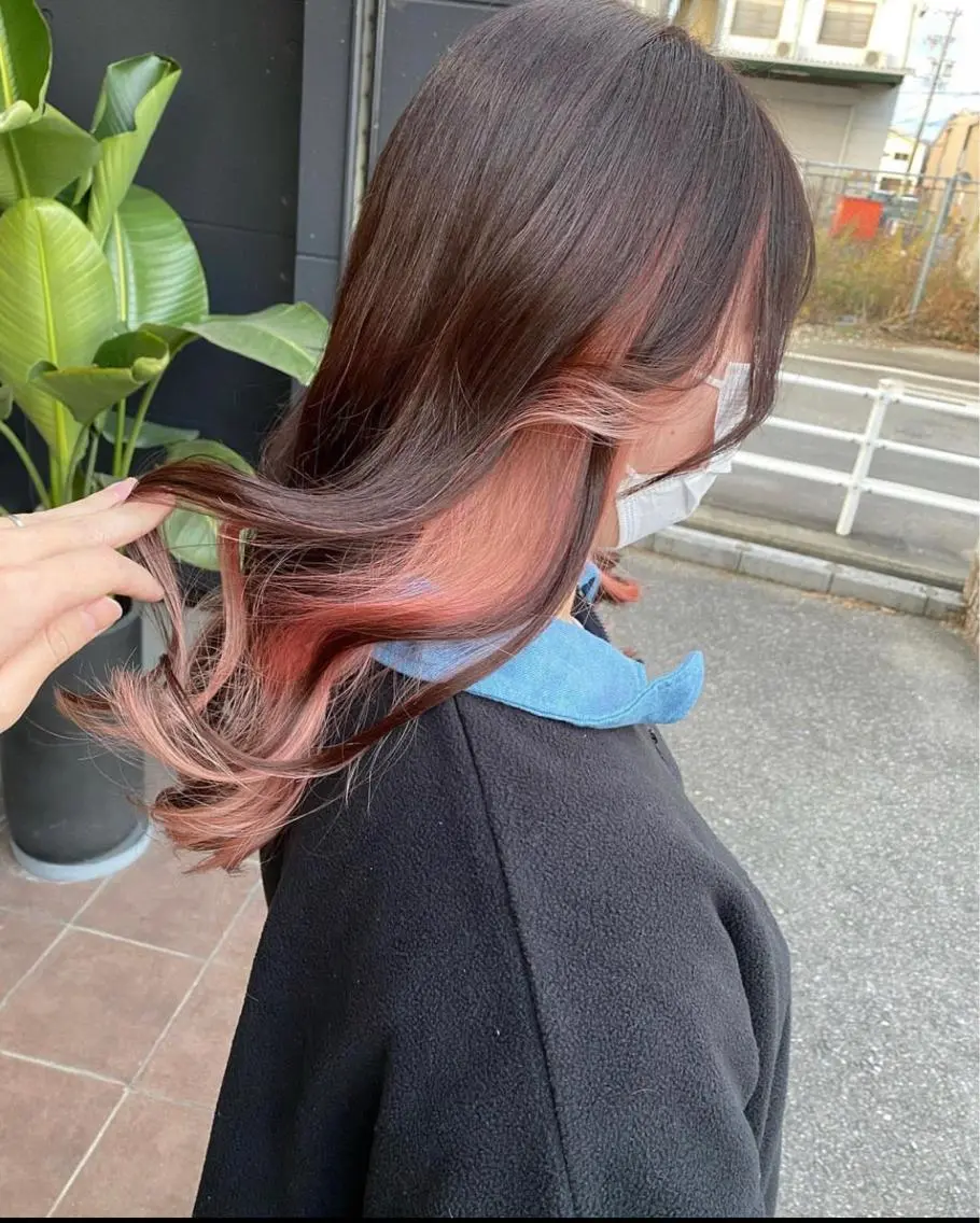 ロング ケアブリーチ 黒瀬有汰のヘアスタイル