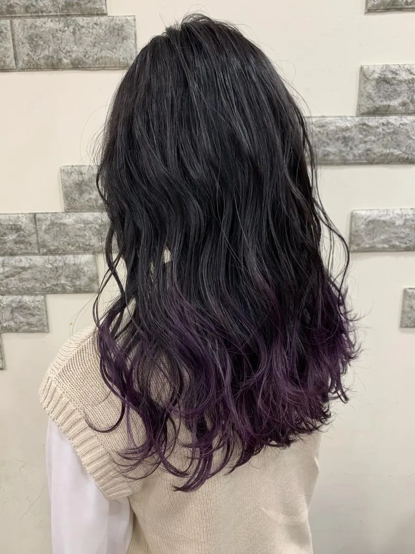 セミロング カラー 薄田 珠美のヘアスタイル