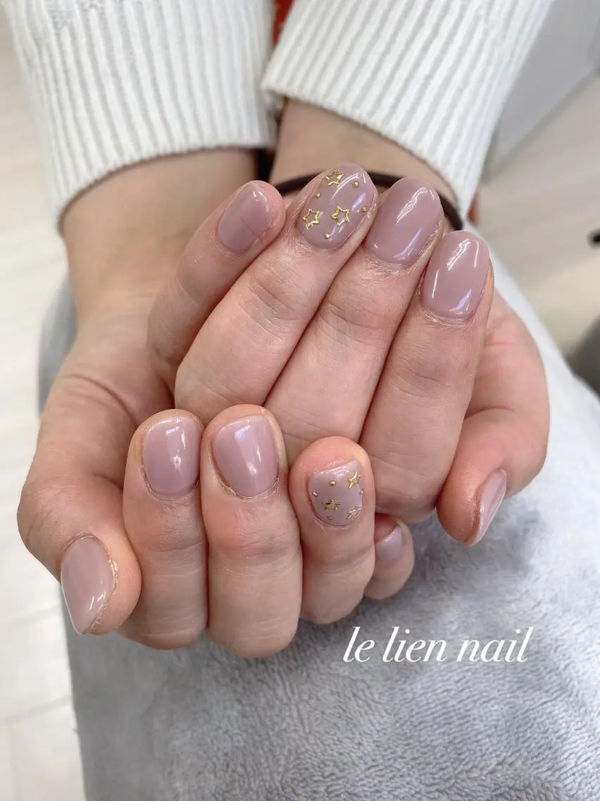 ネイル アートネイル ワンカラーネイル シンプルネイル le lien nailのネイルデザイン