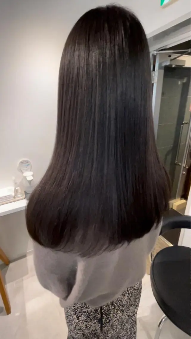 ロング カラー 透明感カラー グレージュ オレンジ fit/ madokaのヘアスタイル