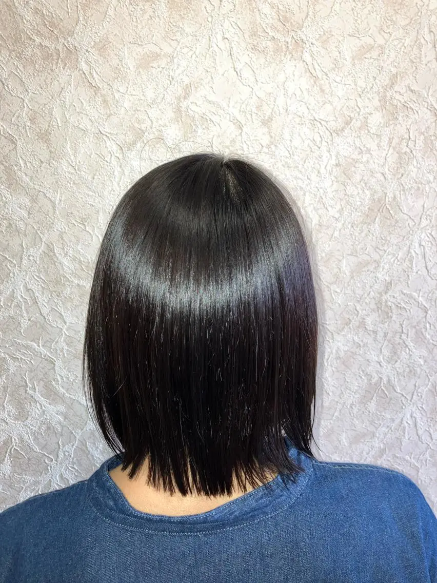 セミロング 酸性ストレート 横浜関内髪質改善 re:Magoのヘアスタイル