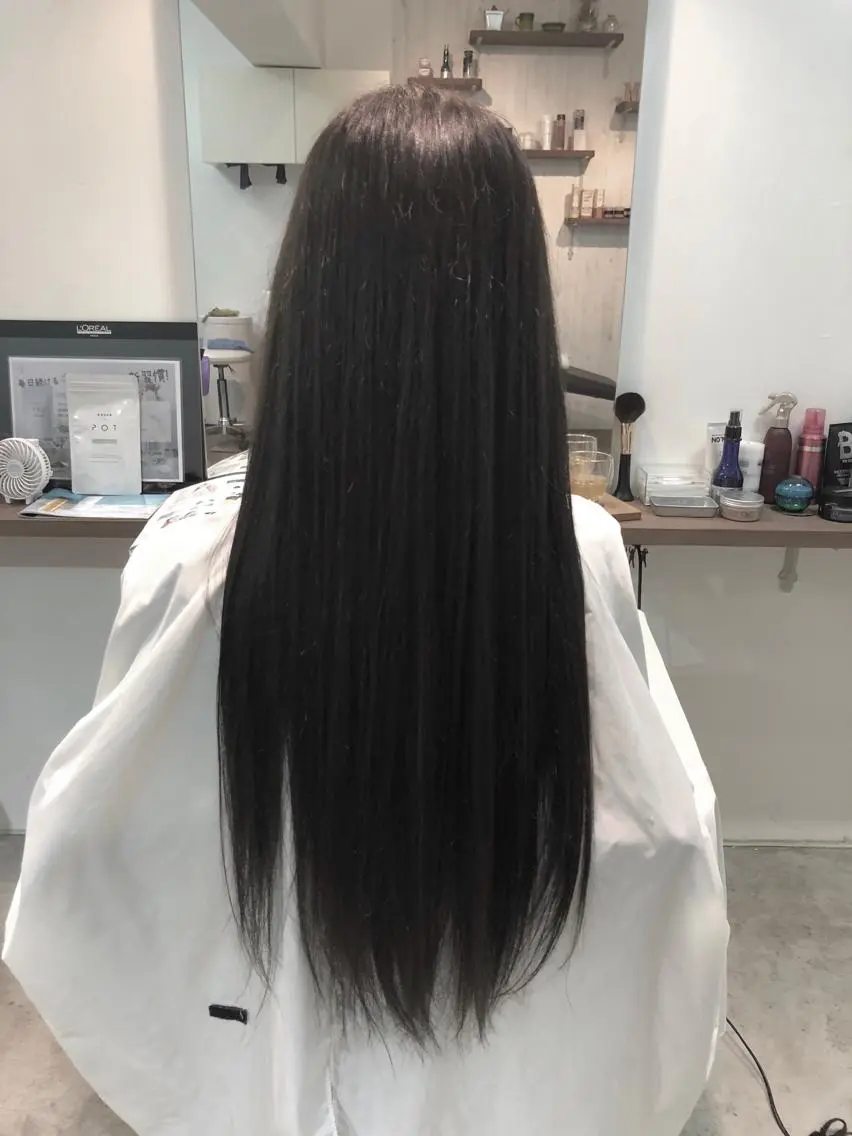 ロング カラー アッシュ アッシュグレー ヘアカラー 村田 幸穂のヘアスタイル