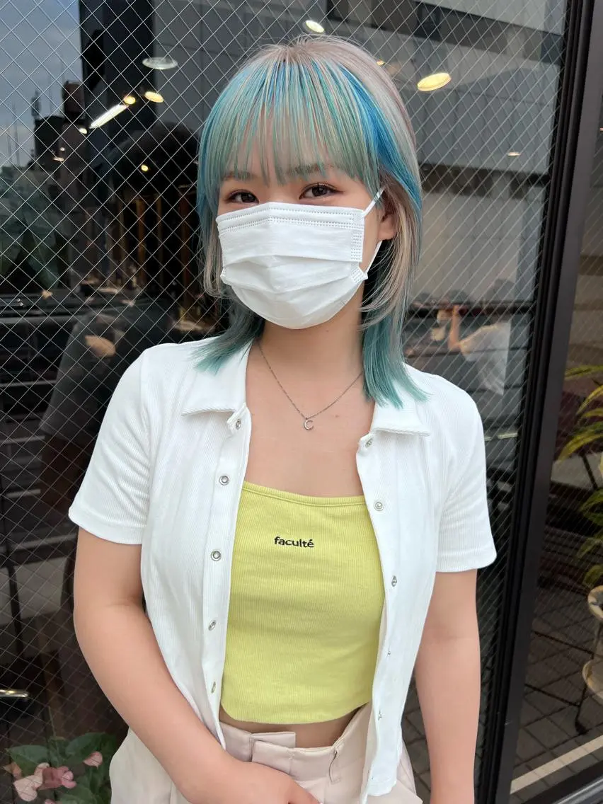 ミディアム カラー ベージュカラー ブリーチ ケアブリーチ デザインカラー ハイトーンカラー 🧡色落ちまで2度 楽しめる🧡ヨシキのヘアスタイル