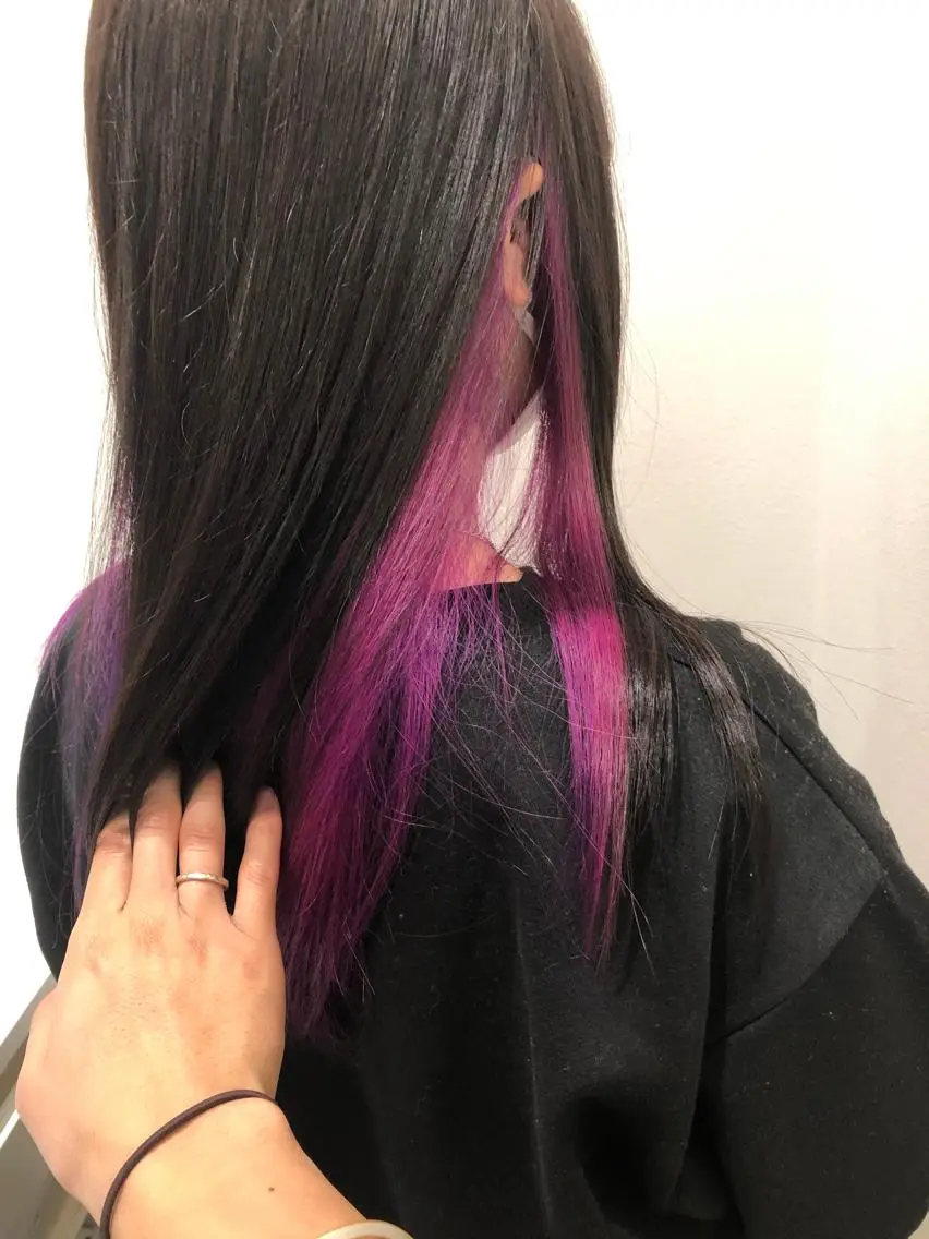 セミロング ヘアカラー 神田 澪史のヘアスタイル