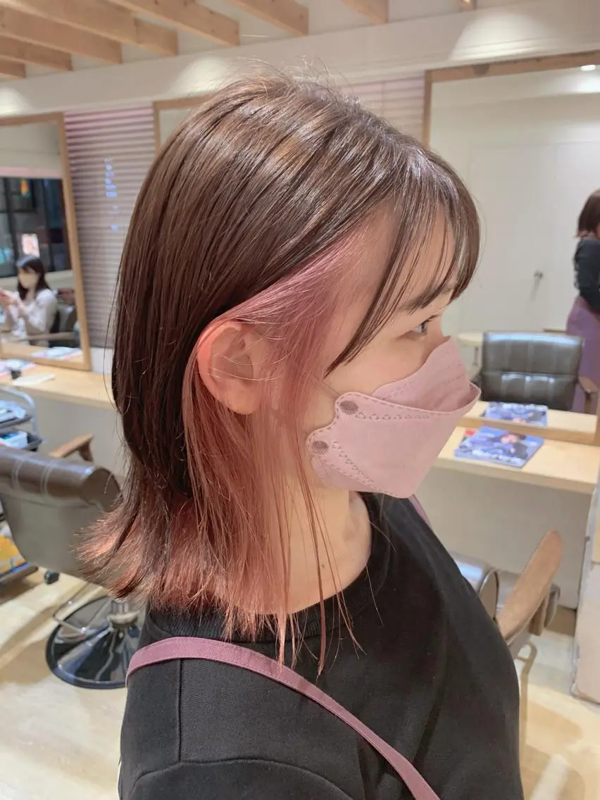 ミディアム ヘアカラー 新宿 木下拓哉のヘアスタイル