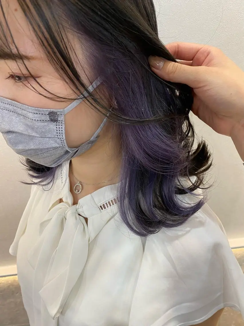 ミディアム カラー Rinka/梅田/ 透け感カラー🤎のヘアスタイル