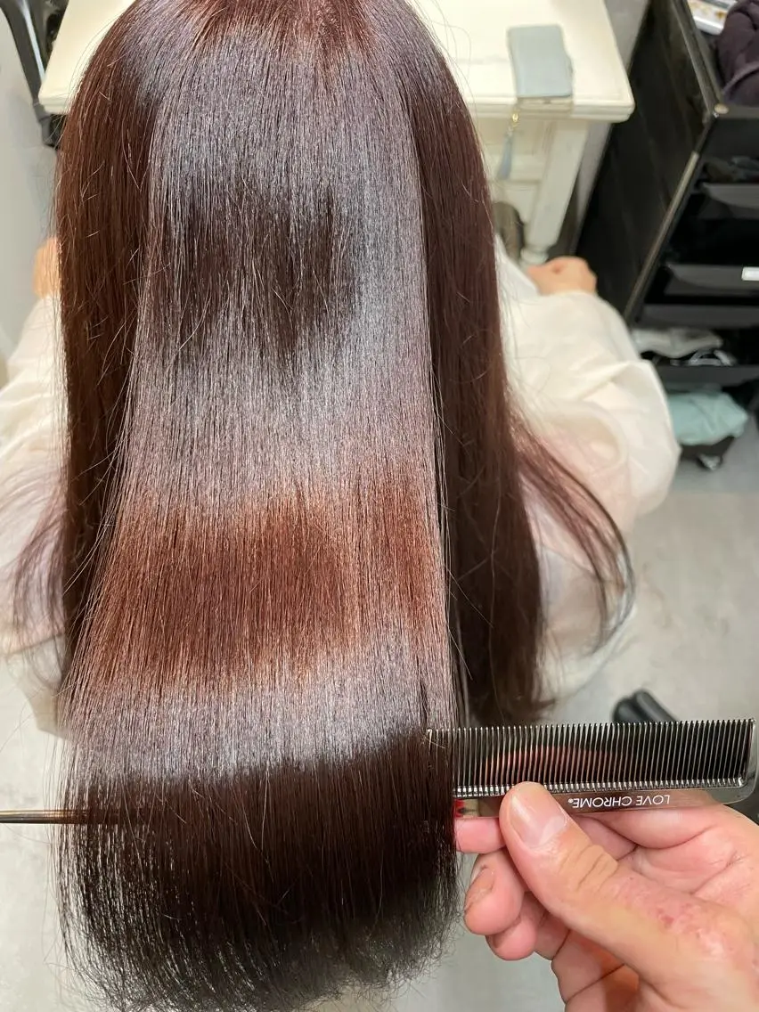 セミロング カット ヘアカラー トリートメント 断られる髪に答えを ♣️井上秀樹♠️のヘアスタイル