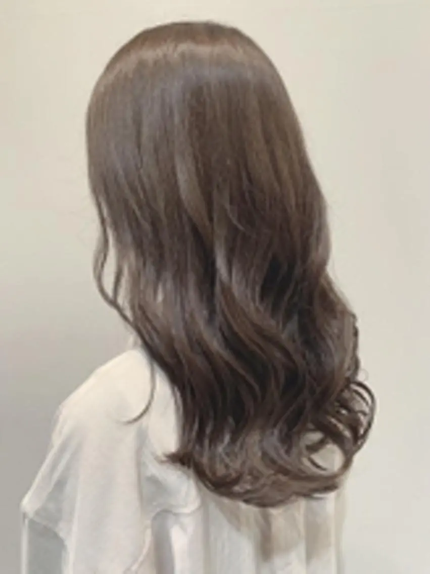 ロング カラー ベージュカラー ピンクカラー ピンクベージュ ARCH FREE予約のヘアスタイル