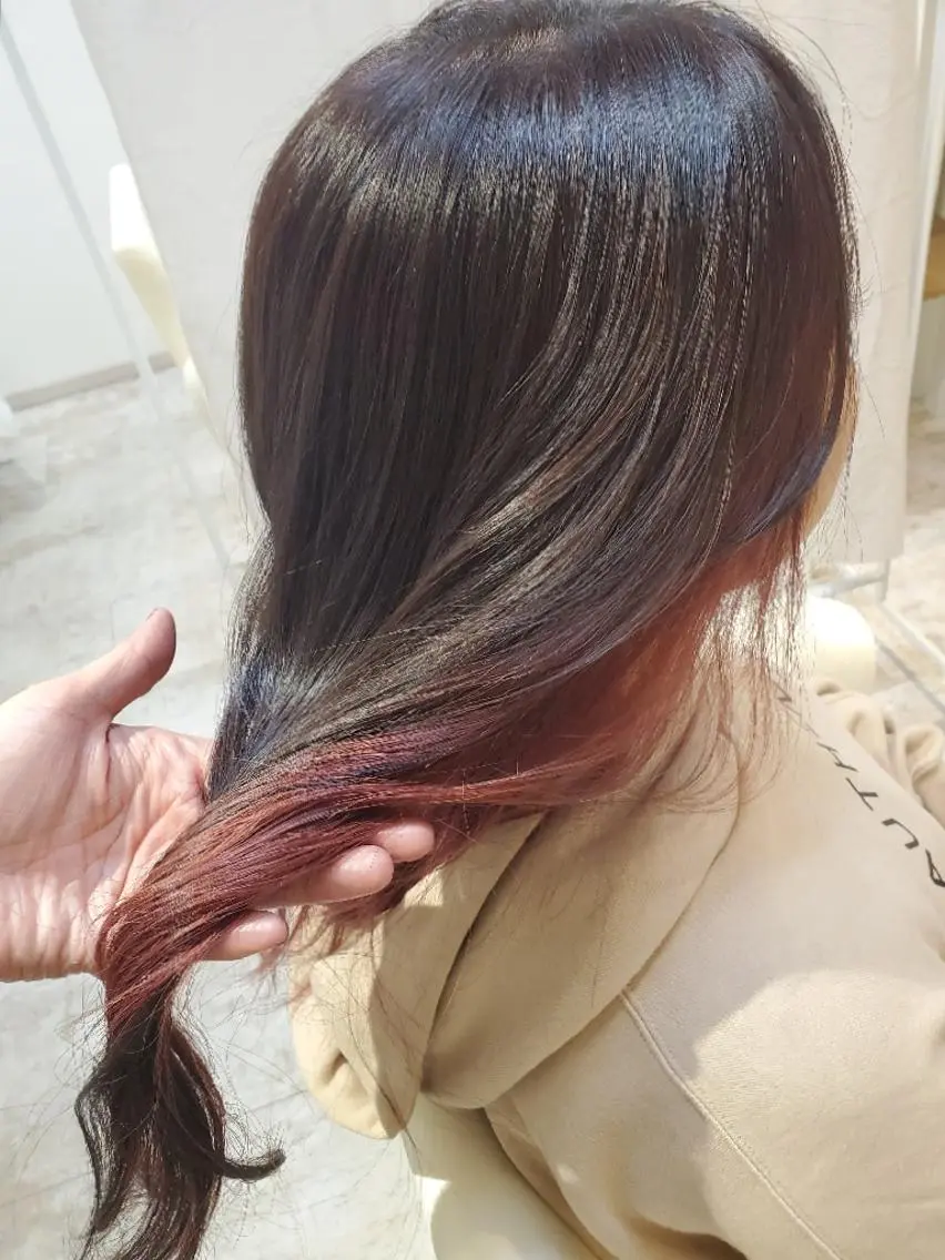 セミロング カラー ブリーチ ラベンダーカラー ラベンダーピンク ピンクカラー ヘアカラー 北九州美容室 🕊️わかな✂︎のヘアスタイル