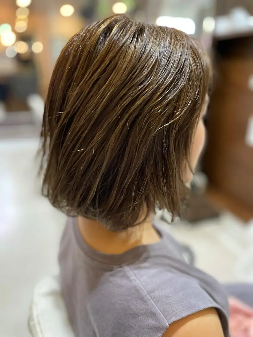 ミディアム カラー 伊丹Pilina 山田のヘアスタイル