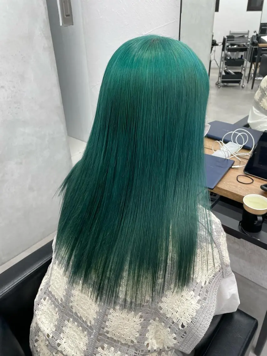 ロング カラー ヘアカラー トリートメント 韓国/ハイトーン/ ボブ🎀MIKU🎀のヘアスタイル
