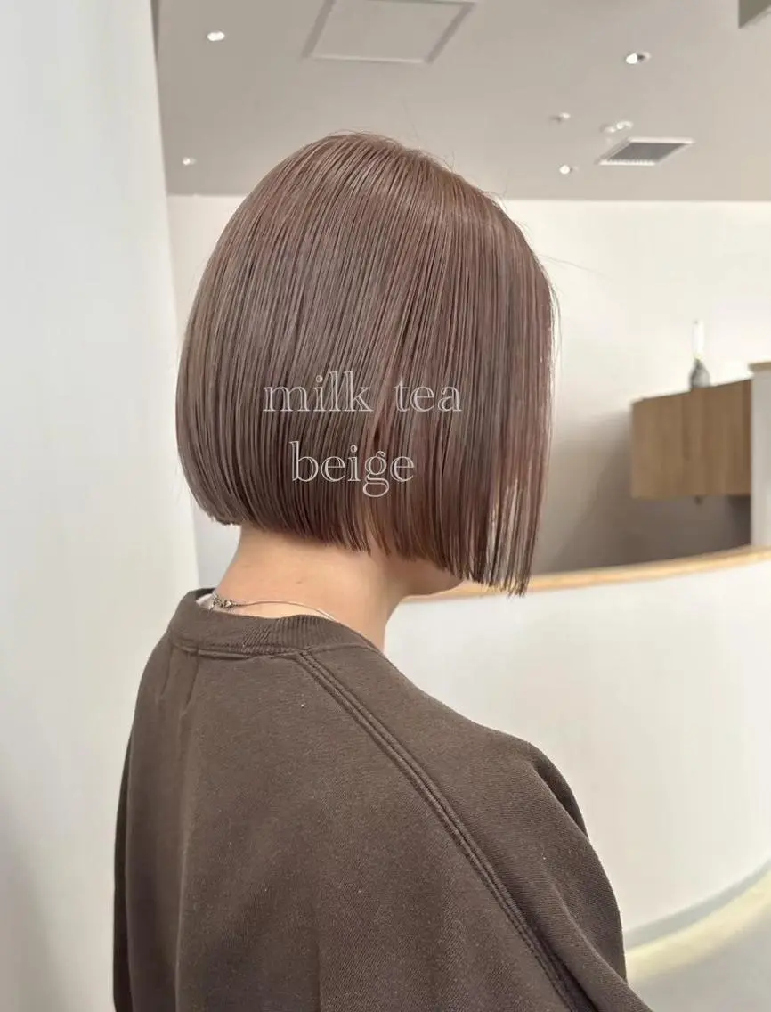 カラー ブリーチ ダブルカラー ボブ 髪質改善 髪質改善✨/トリート メント🩵tanoのヘアスタイル