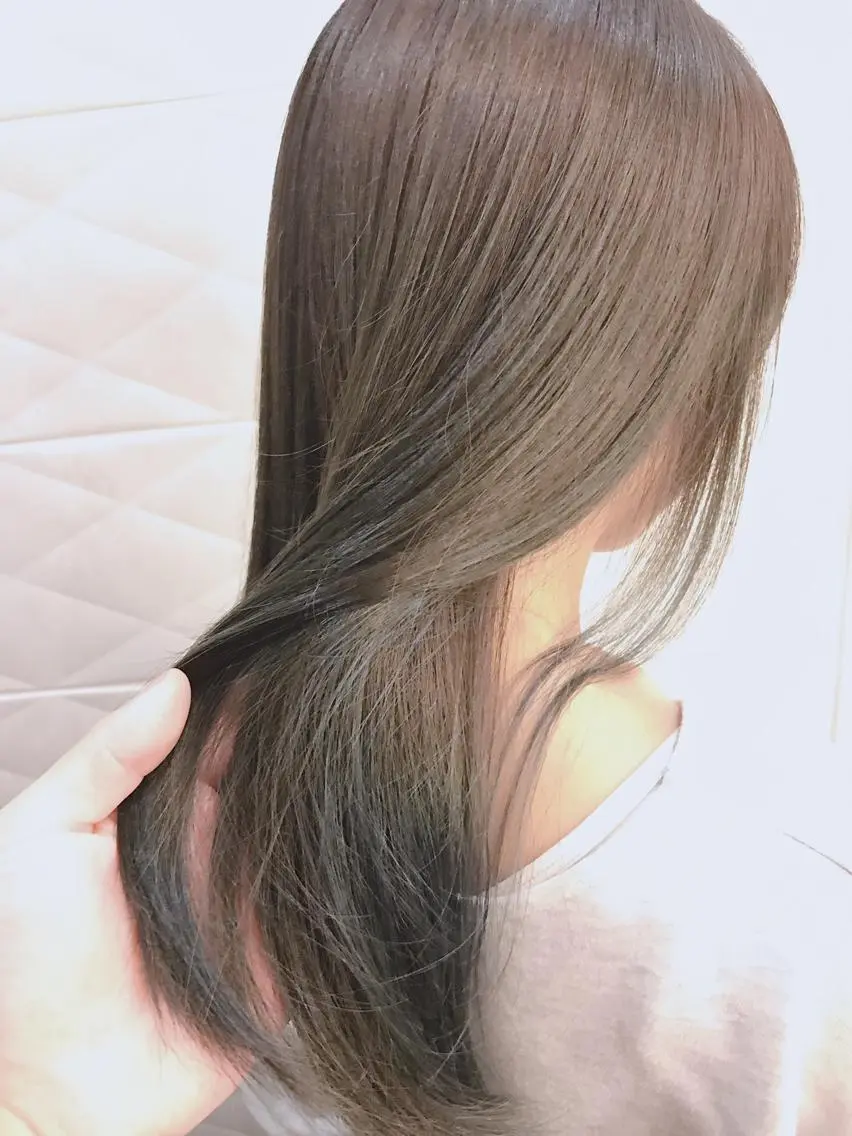 セミロング カラー カット ヘアカラー トリートメント 💗大人艶×髪質改善 カラー💗AYAKIのヘアスタイル