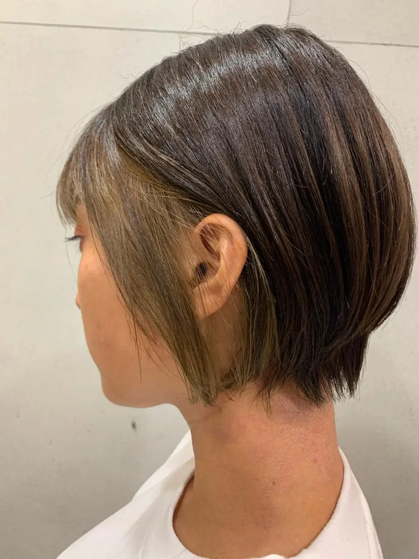 ショート おせ ちさとのヘアスタイル