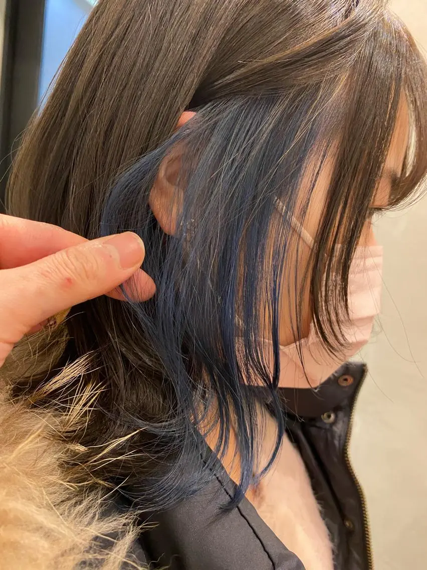 セミロング カット ヘアカラー トリートメント 新宿/顔周りカット +レイヤー=しずく♩のヘアスタイル