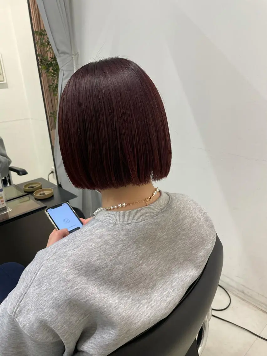 ショート カラー キッズ 縮毛矯正 オトナヘア🌸 harukaのヘアスタイル