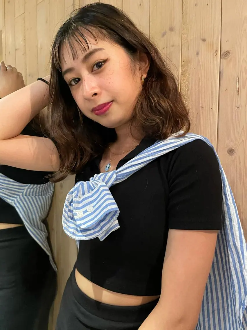 ミディアム カラー パーマ キッズ オトナヘア🌸 harukaのヘアスタイル