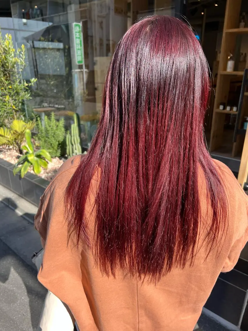 ロング カット ヘアカラー 舘野 太嘉宏のヘアスタイル