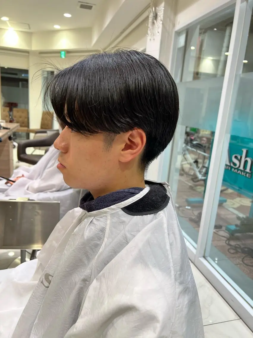 パーマ メンズ センターパート 田代 祐太のヘアスタイル
