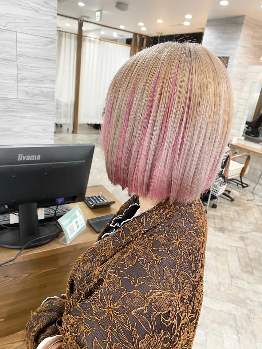 ショート カラー ヘアカラー オーナースタイリスト 奈須雄紀のヘアスタイル
