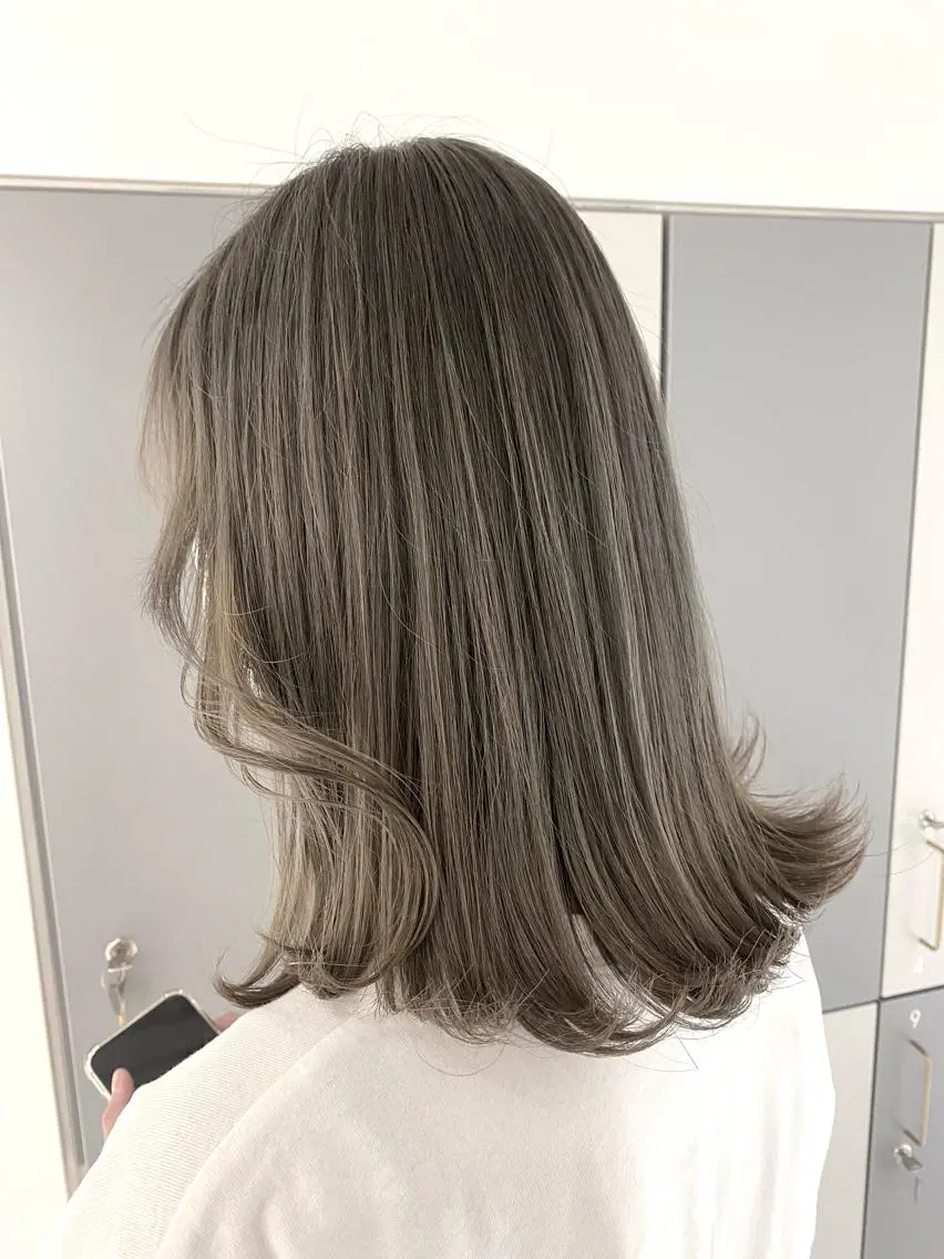 セミロング カラー 健太郎 髪質改善/透明感のヘアスタイル