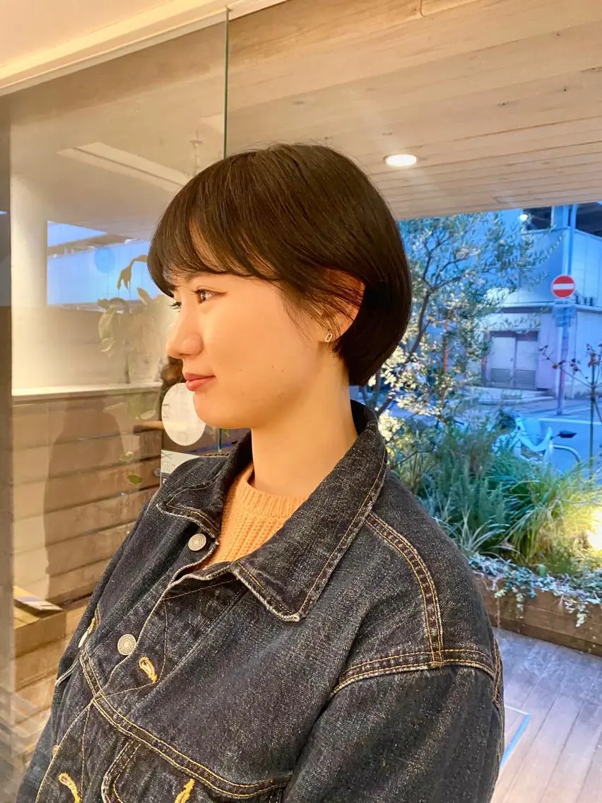 ショート カラー カット ヘアカラー トリートメント BELLA阿部野 TOMOMIのヘアスタイル