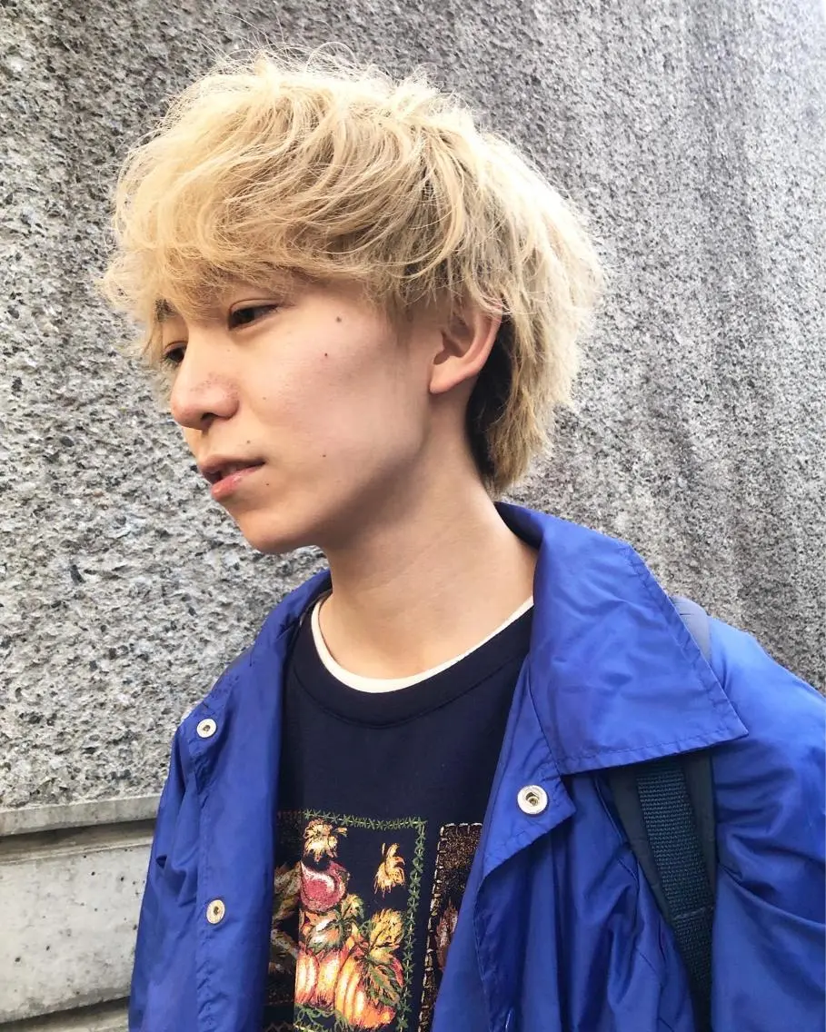 カラー パーマ ヘアアレンジ メンズ メンズブリーチ メンズパーマ ブリーチ カット パーマ トリートメント ヘアセット メンズ特化✂️栗原 侑也のヘアスタイル
