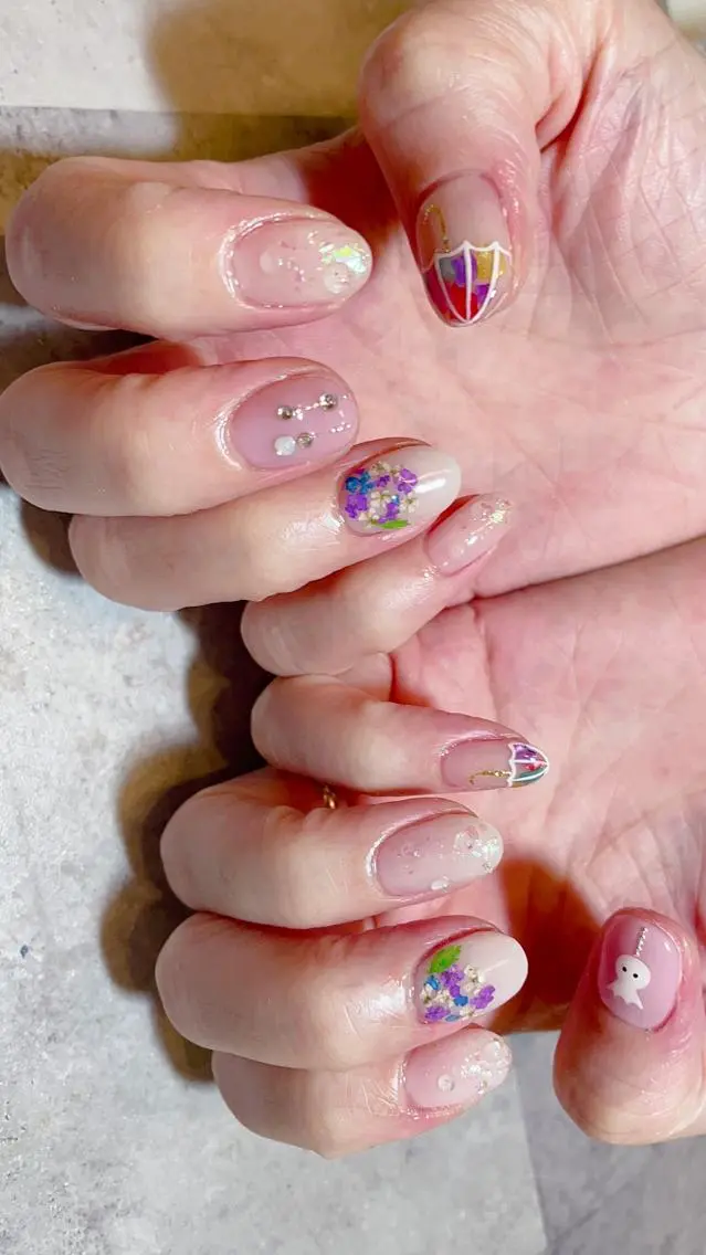ネイル ハンドネイル nail salon ラピスラズリのネイルデザイン