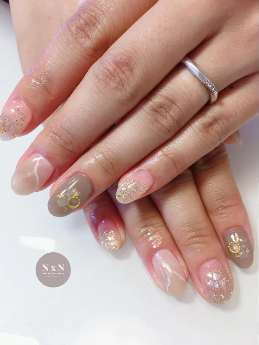 ネイル ジェルネイル ぷっくりネイル nail salon N×Nのネイルデザイン