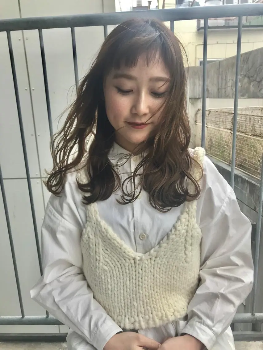 セミロング カラー 🌷小野田 睦🌷のヘアスタイル
