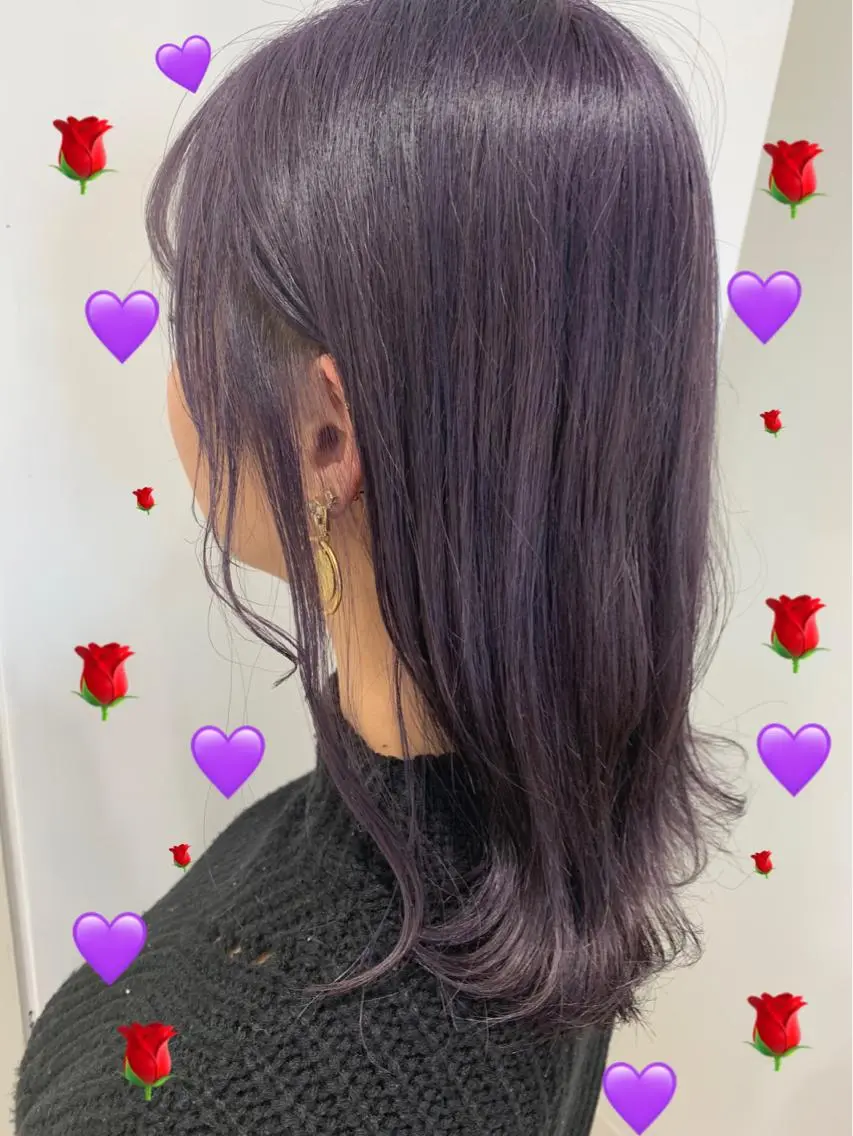 セミロング カラー 新宿駅近♡個室 ♡関口三都季🌜のヘアスタイル