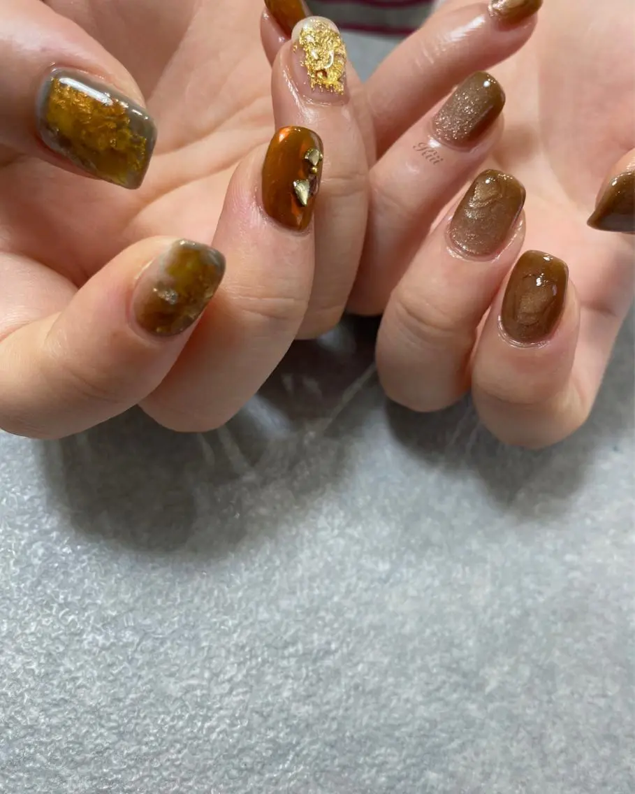ネイル ハンドネイル フットネイル kiii.__ ✴︎*のネイルデザイン