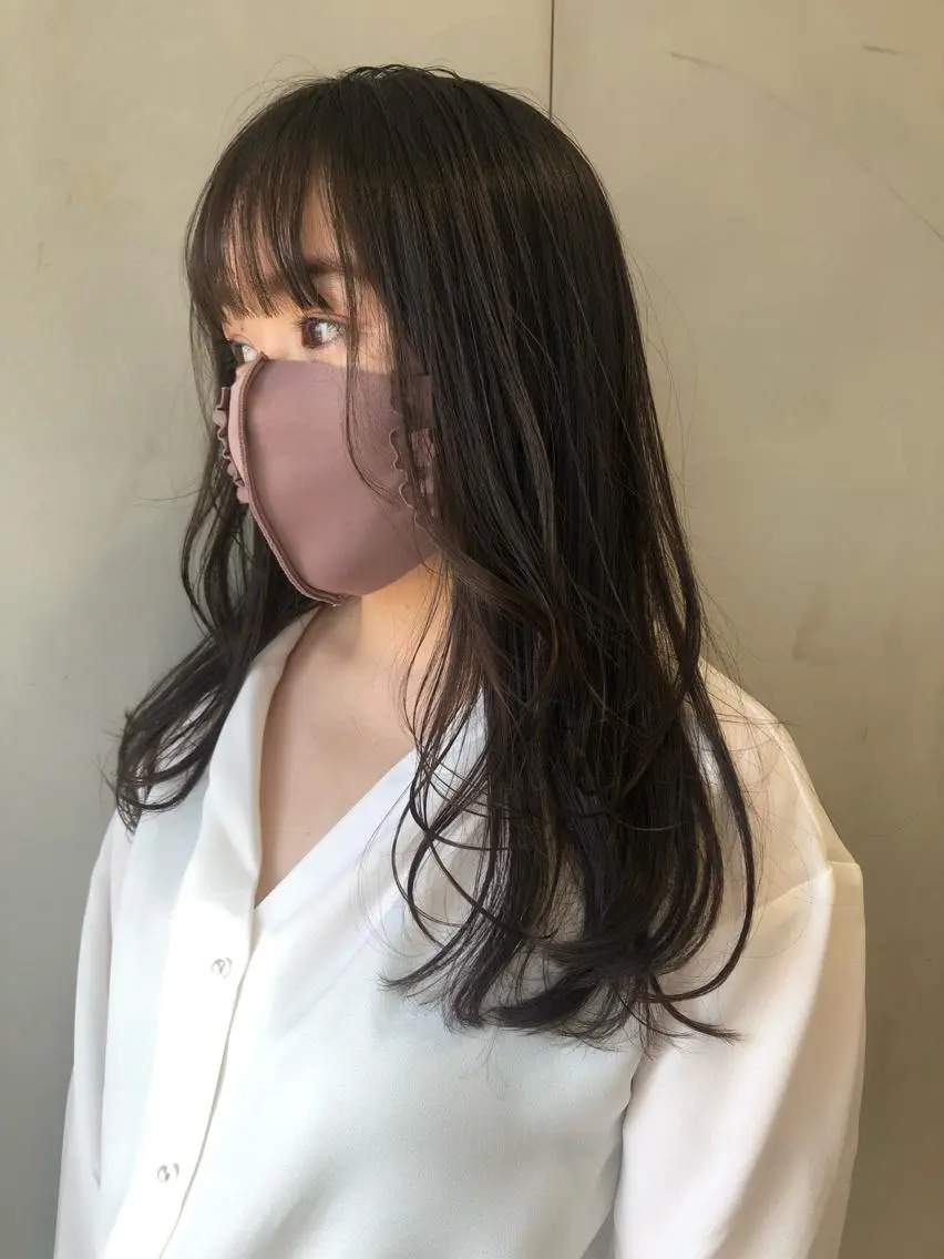 ロング カラー ヘアカラー トリートメント ヘッドスパ ヘアセット 圧倒的透明感カラー nana🦕のヘアスタイル