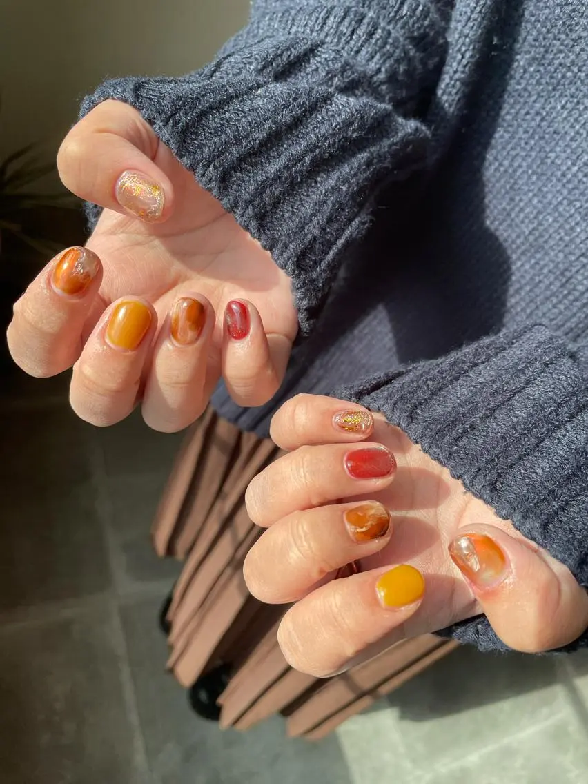 ネイル シンプルネイル SOL　nail イマナカのネイルデザイン