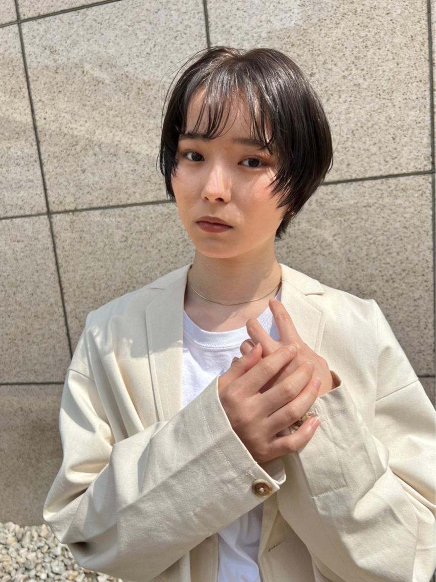 ショート ヘアカラー トリートメント 似合わせが得意 村松慧汰のヘアスタイル