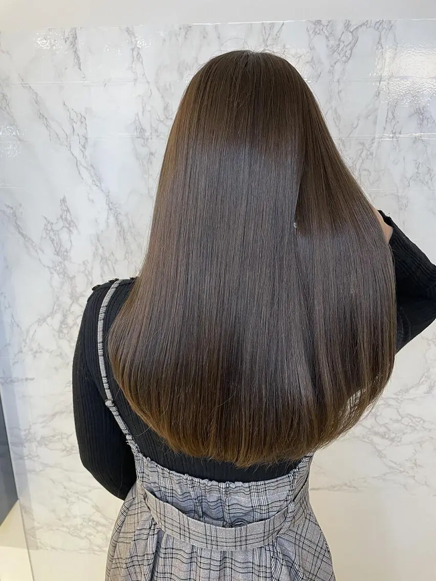 ロング 髪質改善・縮毛矯正 濱　泰賀のヘアスタイル
