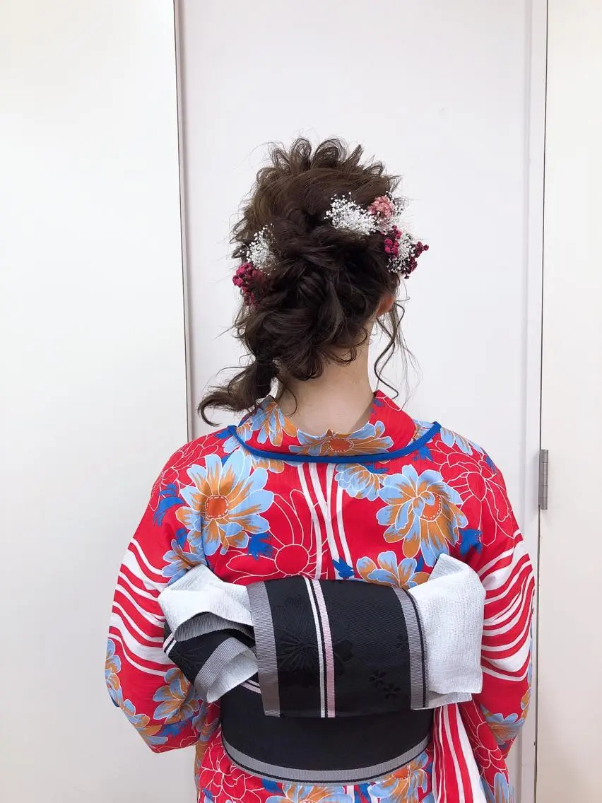 ヘアアレンジ レイヤーカット 小山 悠のヘアスタイル