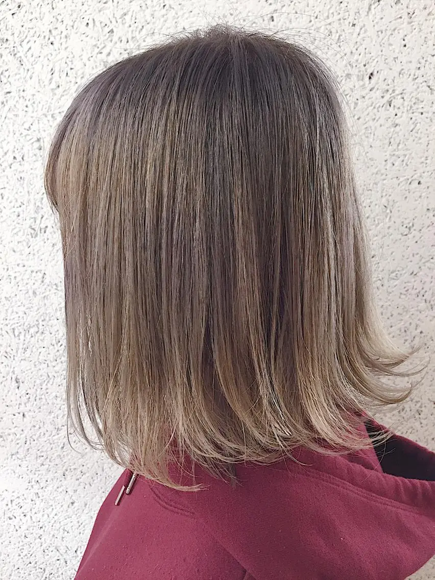 ミディアム カラー ヘアアレンジ アディクシーカラー アッシュ バレイヤージュ ブリーチ ブロンド ヘアカラー トリートメント ヘアセット ✨ハイクオリティ✨ 山本香也のヘアスタイル