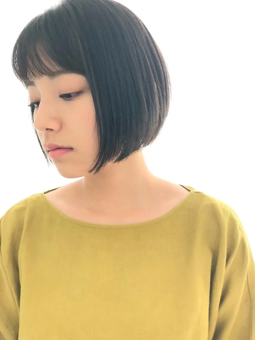 ショート 前下がりボブ ボブ 中野 恵脩のヘアスタイル