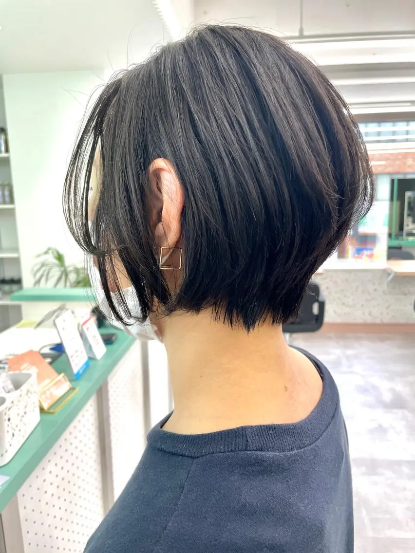 ショート カット トリートメント 💚透明感カラー💚 ♻️本間♻️のヘアスタイル