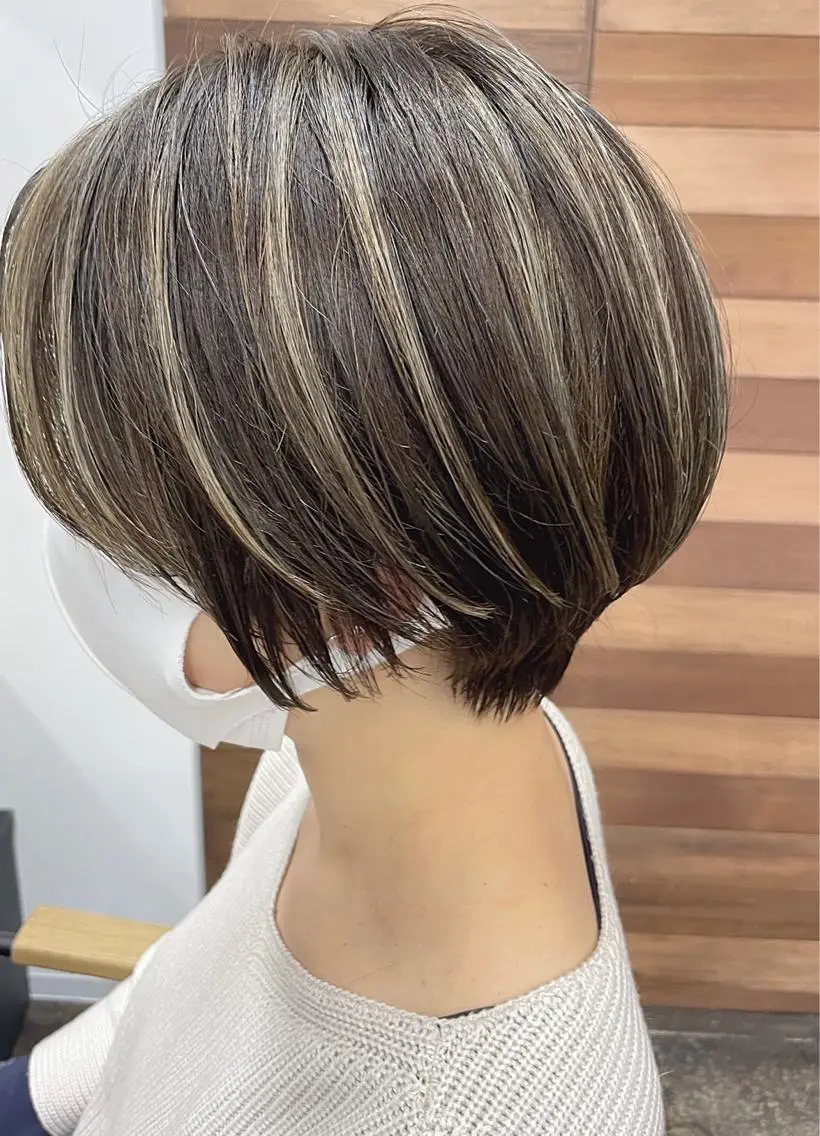 ショート カラー 大人女性ショート専門 tomodaのヘアスタイル