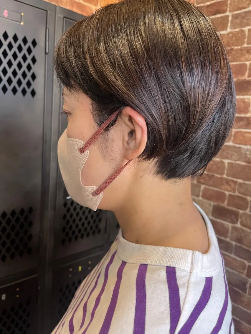 ショート カラー パーマ ヘアアレンジ メンズ キッズ ネイル マツエク・マツパ アイブロウ メンズブリーチ メンズハイライト メンズインナーカラー メンズ韓国風 ブリーチ 久木原 ゆりのヘアスタイル
