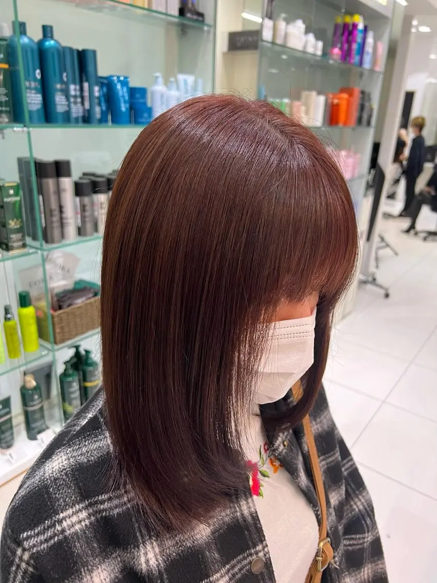 カラー 縮毛矯正 トリートメント Helena みなつのヘアスタイル