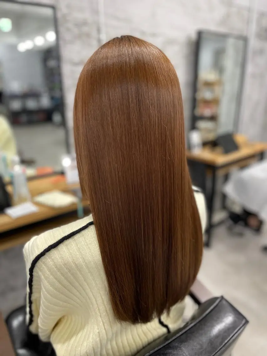 ロング カット ヘアカラー トリートメント MICO hairのヘアスタイル