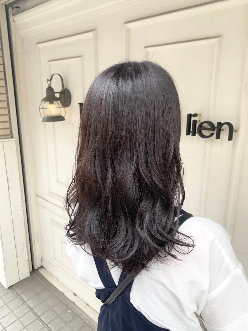 セミロング カラー 透明感カラー カット ヘアカラー ナカジマ ハルカのヘアスタイル