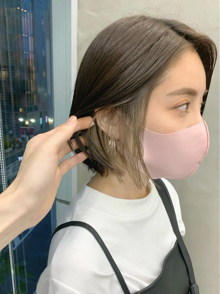 ショート カラー カット ヘアカラー トリートメント 🌿似合わせ透明感 カラー松本朋幸🌿のヘアスタイル
