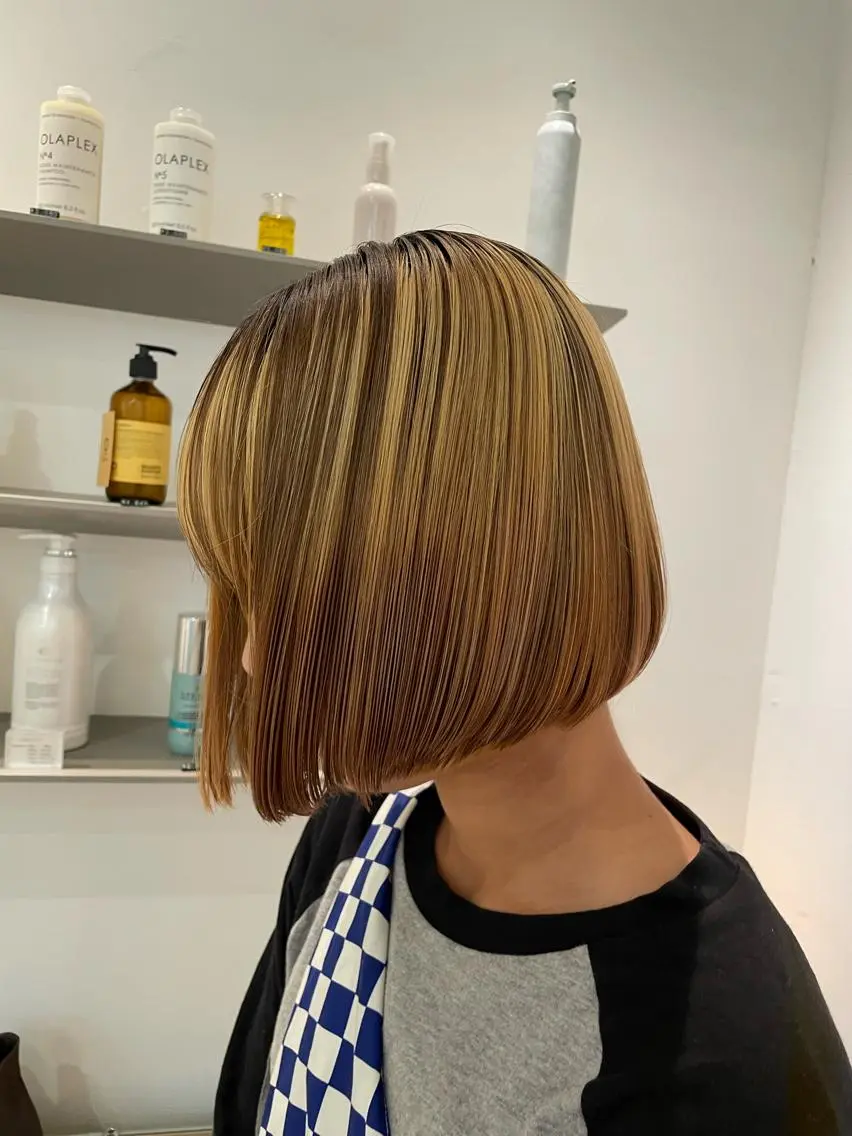 ミディアム カラー トリートメント HITOMI 福岡パーマのヘアスタイル